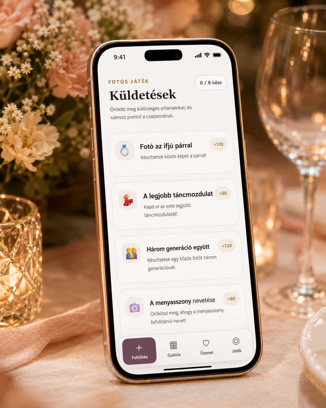 Játékos fotós kihívás az esküvőn